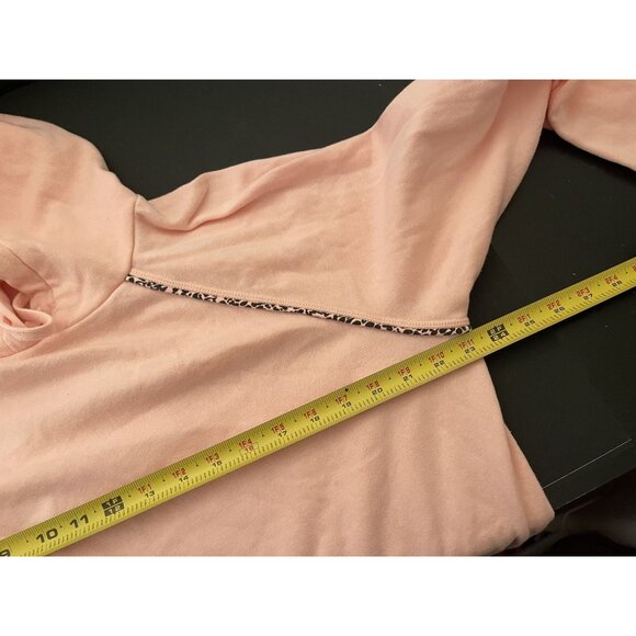 Torrid PLUS Size 1X Pink Leopard Trim Pullover Long Sleeve Sweatshirt Hoodie - Picture 6 of 8